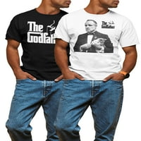 Godfather erkek ve Büyük erkek grafikli tişört, 2'li Paket, erkek tişörtleri