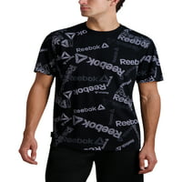 Reebok Erkek ve Büyük Erkek Her Yerinde Logo grafikli tişört, 3XL bedene kadar
