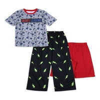 Wonder Nation Erkek Çocuk 3'lü Pijama Takımı Beden 4'lü & Husky