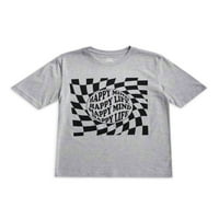 Merak Ulus Erkek Kısa Kollu Çekirdek Grafik T-Shirt, Boyutları 4-& Husky