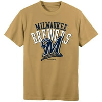 Milwaukee Brewers Boys 4- Kısa Kollu Alternatif Renk Tişört Takımı