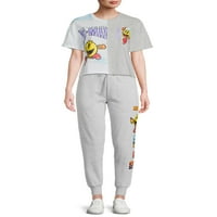 Pac-Man Juniors 'Grafik Bölünmüş Skimmer T-Shirt