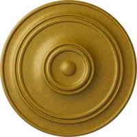 1 4 OD 1 8 P Küçük Klasik Tavan Madalyonu, El Boyaması Firavunlar Altın