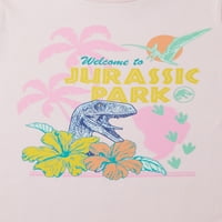 Jurassic Park Kız Çocuk Kısa Kollu Tişört, Beden XS-XL