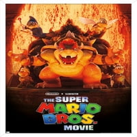 Süper Mario Bros Film-Bowser'ın Dünya Anahtar Sanat duvar Posteri, 14.725 22.375 Çerçeveli