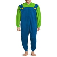 Nintendo, Yetişkin Erkek, Süper Mario Kardeşler Luigi Pijama Birliği Takım Elbise, Boyutları S-XL