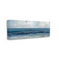 Stupell Sanayi Bulutlu Okyanus Dalgaları Horizon Resim Galerisi Sarılmış Tuval Baskı Duvar Sanatı, Tasarım Sally